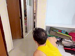 wow, this dirty old guy totally seized the moment to bang two cute young teens in a wild ffm scissoring and squirting session