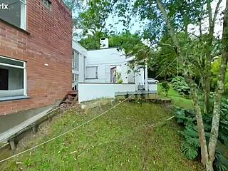 Oh, little Chloe's small ass takes thick cocks in DAP gangbang with anal creampie and no crying!