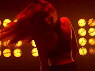 Intense Pole Dance Strip Tease With Sensual Latina Riding And Teasing Shaved Pussy