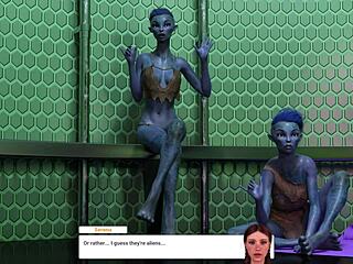 Lets Play Midnight Ride Galactic Detour DLC Ending 4 With Double Trouble Shemale Action