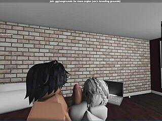 Raw Fucking of Submissive Fan with Creampie in Roblox Studio Condo