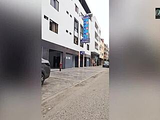 Chubby Big Ass Tetona Foreigner Shows Tits For Job Then Fucks In Hotel Room