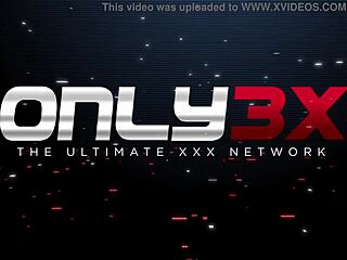 only3x brings kortney kane in big boobs heels scene with shaved pussy and monster cock action