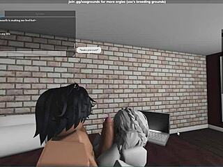 Raw Fucking of Submissive Fan with Creampie in Roblox Studio Condo