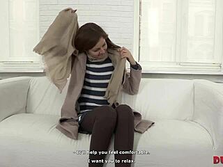 Russian Teen Chick's Shaved Pussy Filled With Creampie At Intense Casting