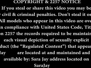 Sara Jay And Carmyn In Solo Cougar Masturbation With Big Tits Dildo And Curvy Ass Play