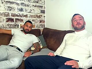 Aurbeaureal Belle Blonde Veut Deux Bonnes Bites In Sexy Lingerie Mmf Threesome With French Milf Slut Stockings And Big Tits.