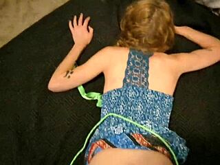 Hey, check out this full movie where petite 18+ spinner Richelle Rose takes double creampie action from her lover.