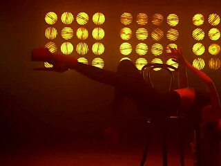 Intense Pole Dance Strip Tease With Sensual Latina Riding And Teasing Shaved Pussy