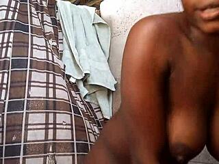 Skinny girl teases softly in bed during early morning solo session