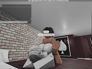 Raw Fucking of Submissive Fan with Creampie in Roblox Studio Condo