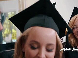 adira allure and bunny madison lead the valedicktorians in blonde milf gangbang action