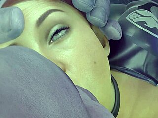 Black widow takes on massive cock in her big ass for intense pounding action