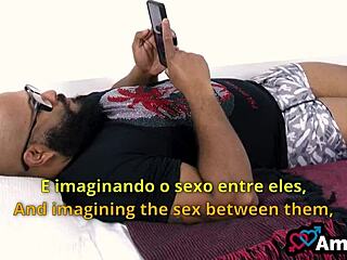 Oh wow, my ex convinced me she spent the weekend watching series with friends, but knowing her, I think it's true - wild brazilian 3some with big cock anal!