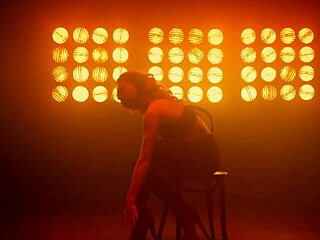 Intense Pole Dance Strip Tease With Sensual Latina Riding And Teasing Shaved Pussy