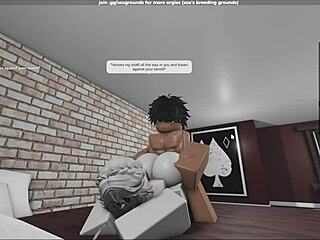 Raw Fucking of Submissive Fan with Creampie in Roblox Studio Condo
