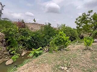 We got down and dirty fucking in the forest with that fat bbw and her huge ass