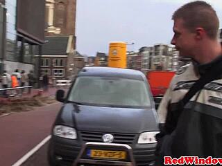 Slutty Dutch Hooker Suggests Sucking And Jerking A Pierced Cock For Cumshot