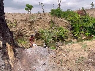 We got down and dirty fucking in the forest with that fat bbw and her huge ass