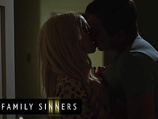 Hot blondie feels down after her boyfriend leaves, so she hooks up with a close guy for passionate relief.