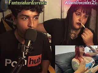 Reaccionando contrasts top argentinian porn with fat ass blowjob ending in chubby fantasy fuck