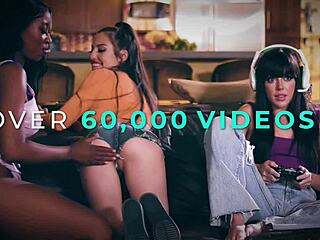 Milf Pristine Edge Shoves Pussy In Bad Mouthing Natalie Brooks's Face For Intense Licking!