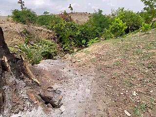 We got down and dirty fucking in the forest with that fat bbw and her huge ass