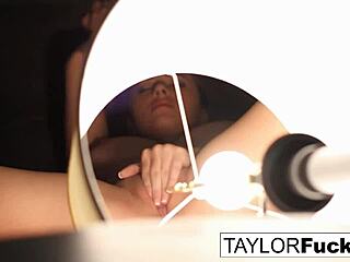 Oh wow, Taylor Vixen is getting so naughty with hotel room masturbation solo 😏