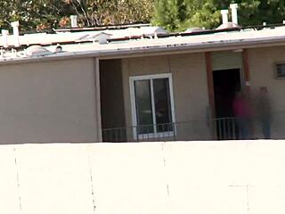 Why does Nicole Ray wack off that thick cock before getting plowed in the restroom?