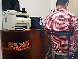 i'm the femdom lady boss making my employee lick my big pussy in office domination on hidden cam do you want this job?