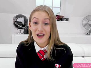 Oh wow, Tiffany Tatum's tight schoolgirl pussy is getting pounded so hard in this steamy casting audition!