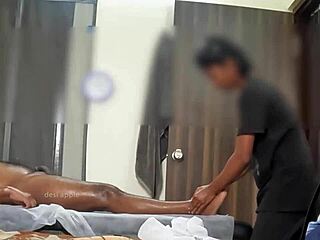 hidden cam suggests a caught happy ending massage with cock flashing