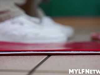 Naughty Asian cougars Alexia Anders and Suki Sin engage in steamy stepfamily foursome with blowjobs and cumshots