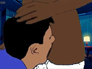 oh man, this ebony hentai animation is all about wild sex