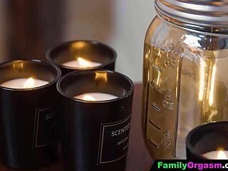 hey, why are these submissive girls giving their dads a wild massage day with orgasms and group fun?