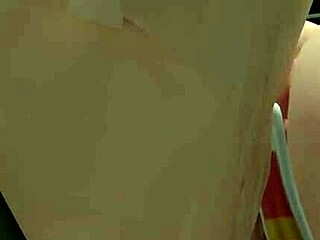 i feel the intense thrill of hardcore oral through the gloryhole as cum fills my mouth and covers my big tits