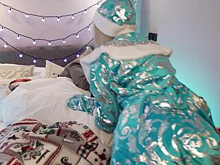 Behaved well so santa rewarded with exciting holiday surprise gift