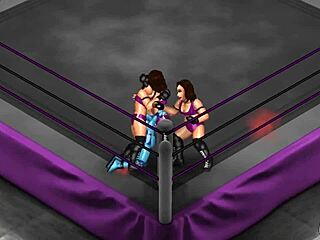 Whoa, check out this intense Fire Pro Wrestling World 18 ryona match with Cammy and Samus battling hard!