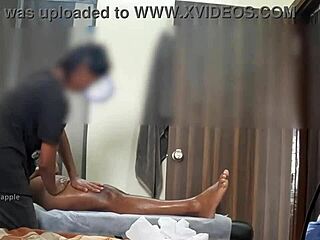 hidden cam suggests a caught happy ending massage with cock flashing