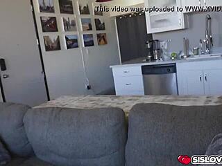 haven rae and sydney cole petite blonde teens stroke huge erect cock for hardcore cumshot fun