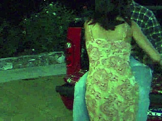 Randi Wright gets fucked on the back of a pick up truck with heels fishnets anal creampie 😈🍑