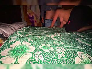 casual homemade encounter where divorced mature latina enjoys drinks then hooks up with younger guy thinking light is a lamp