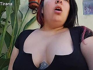 Follow my instructions for jerking off on the terrace, you chubby Latina lover.