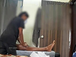 hidden cam suggests a caught happy ending massage with cock flashing