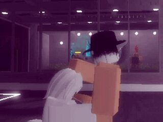 Unexpected Encounter - Stranger Met in Roblox Leads to Wild Riding and Missionary Action Until Cumshot