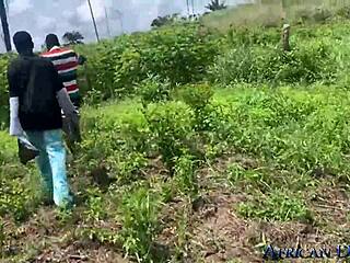 Behind the Scenes Outdoor Photoshoot with Curvy Ebony Babe