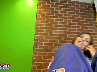 Hey, busty exotic milf Kayla really enjoys sucking hard cock and swallowing cum