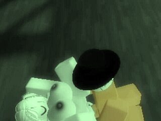 Unexpected Encounter - Stranger Met in Roblox Leads to Wild Riding and Missionary Action Until Cumshot