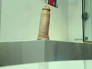 Huge Dildo Stretches Tight Holes In Wild Toy Play Session