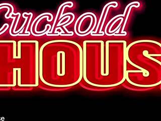 Naughty girl wakes up her boyfriend for a threesome with his friend.